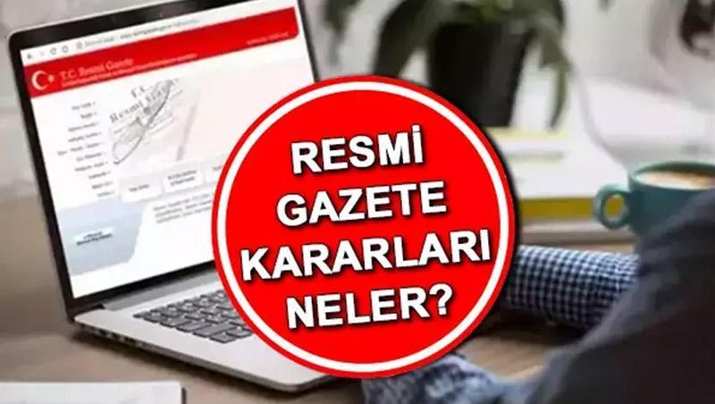 Resmi Gazete 30 Mayıs 2025