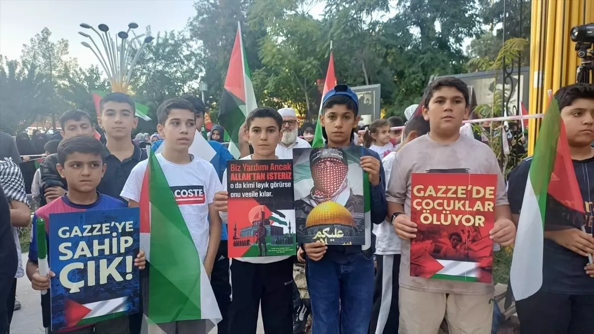 Batman’da Gazze İçin Destek Eylemi