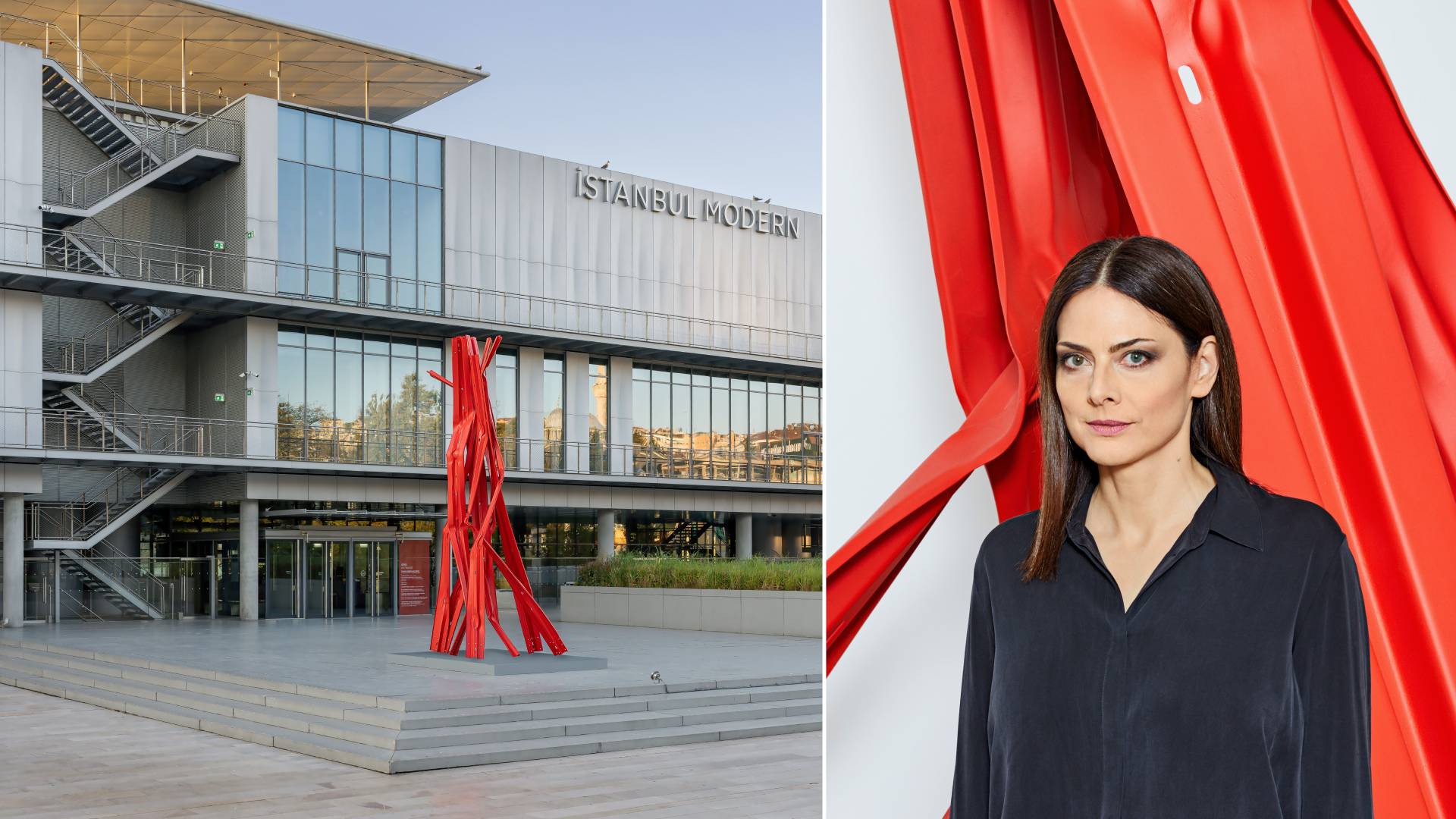 Bettina Pousttchi’nin “Dikey Otoyollar” heykeli İstanbul Modern’de sanatseverlerle buluştu